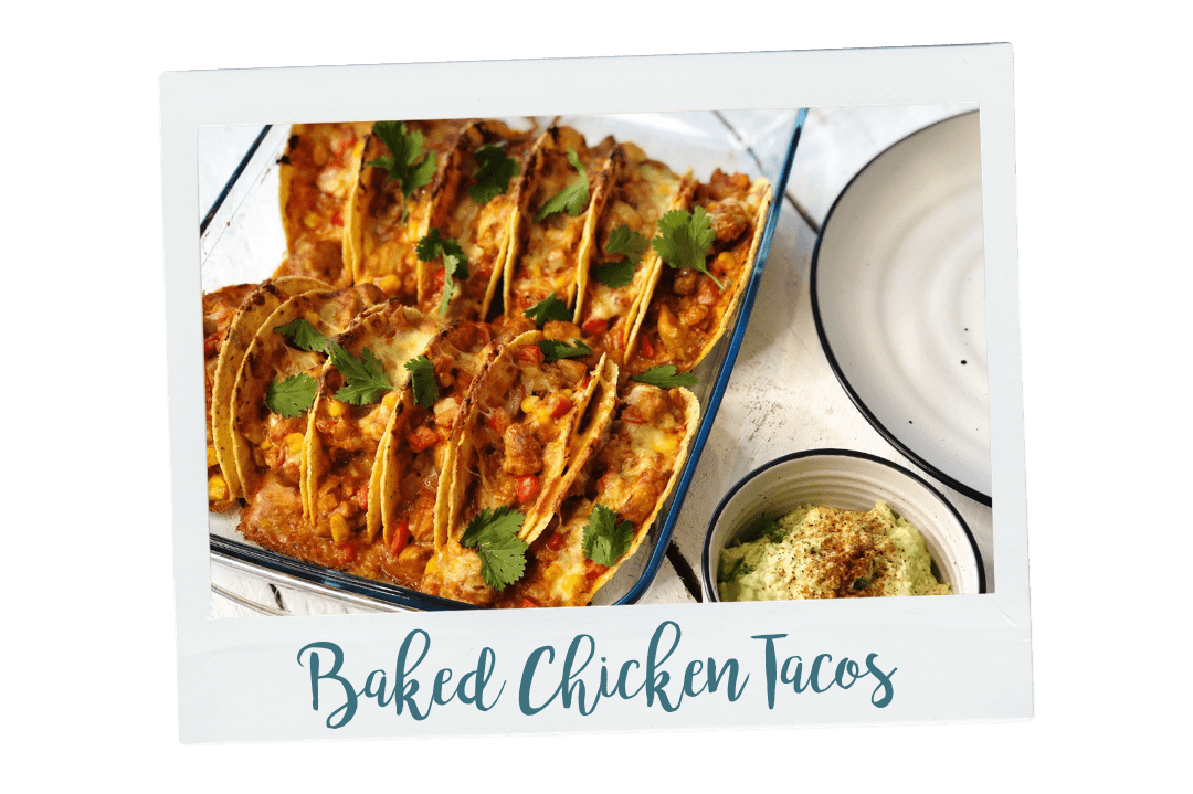Pepper & Me Club Baked Chicken Tacos Recipe