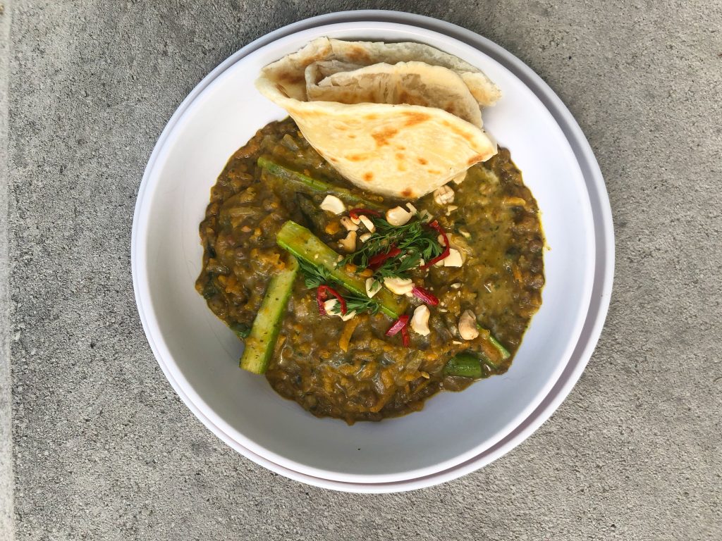 Mild Kumara and Lentil Curry – Vegan