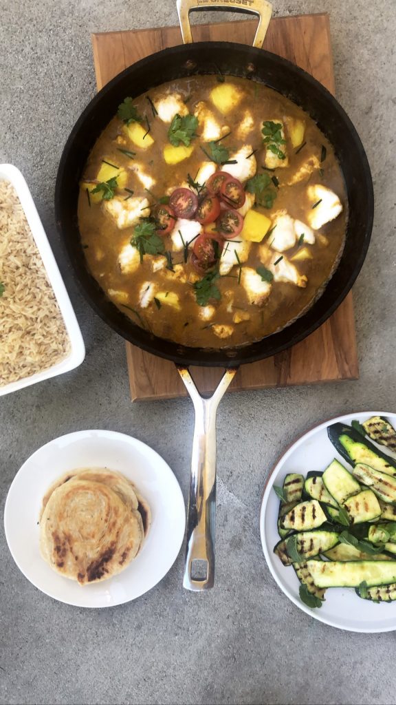 Monkfish & Pineapple curry