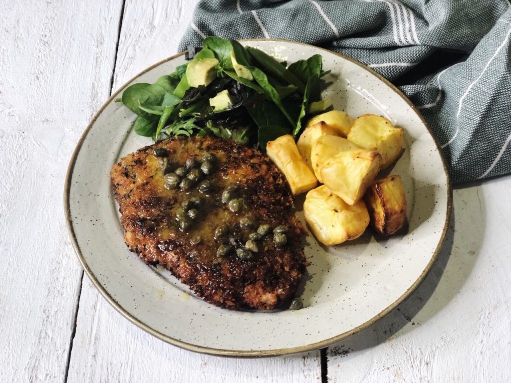 Lemon & Herb Chicken with Caper Sauce