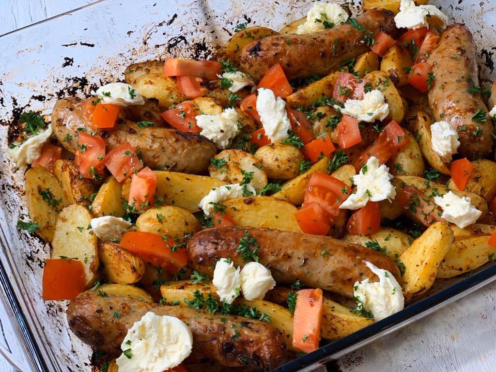 Italian Sausage Tray Bake