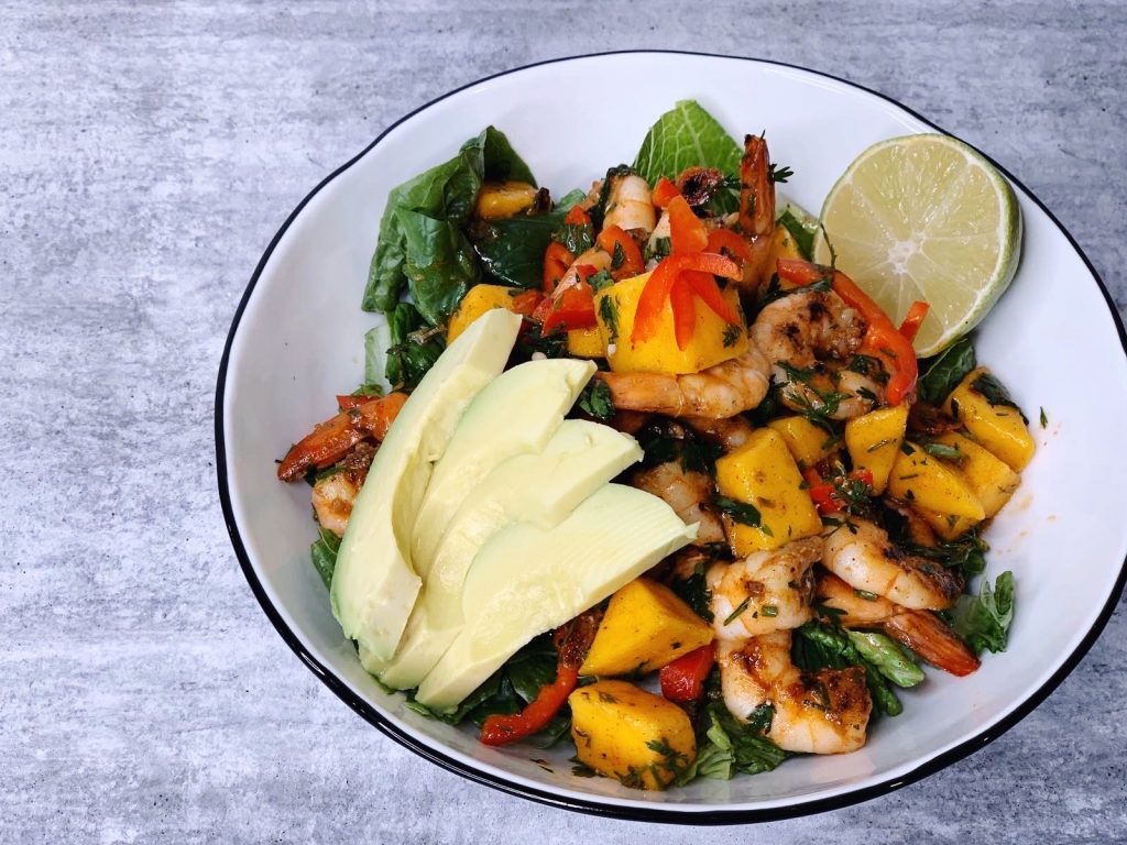 Jerk It Prawn Salad