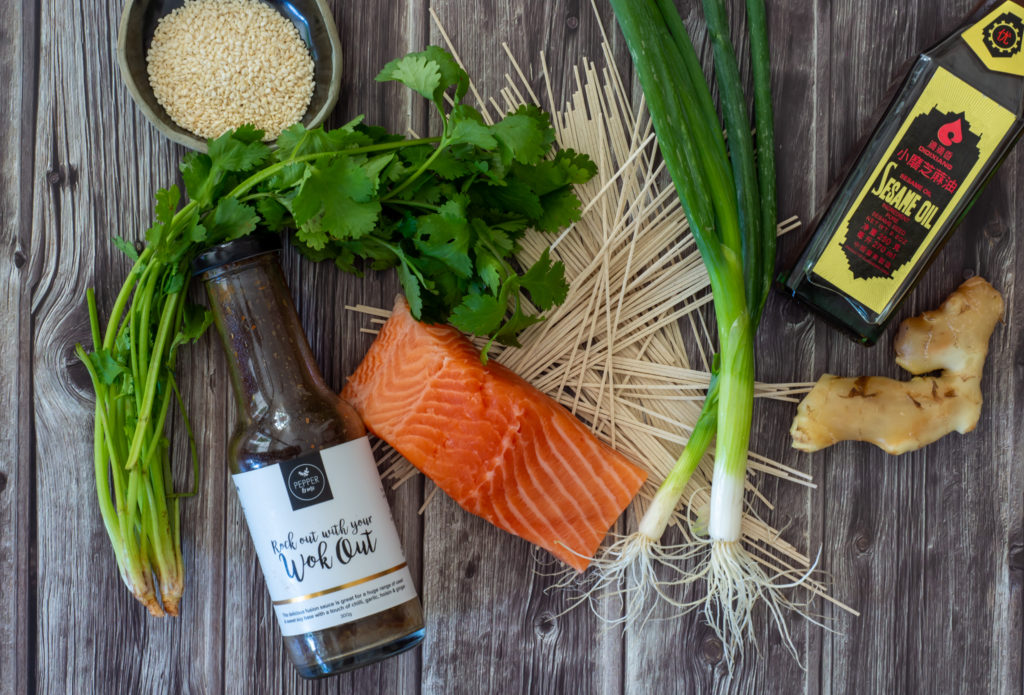 Wok Out Salmon & Soba Noodles
