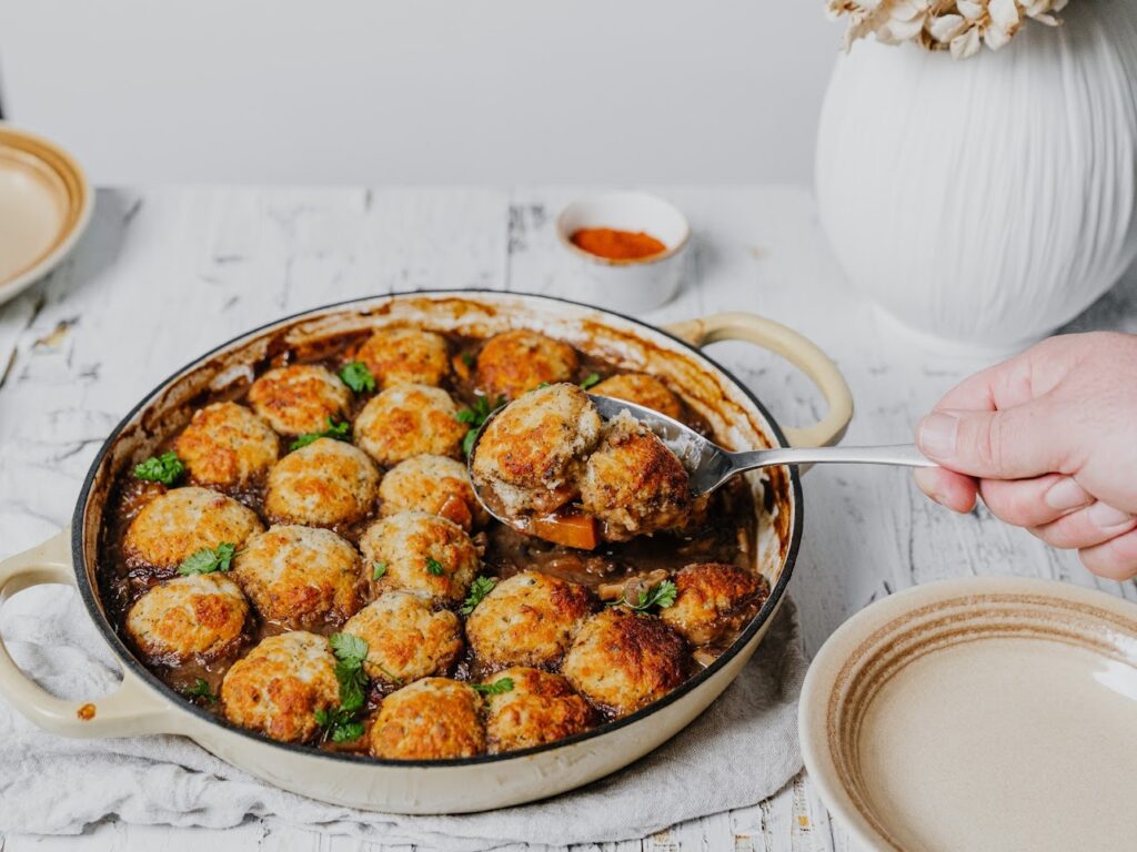 Beef Casserole with Dumplings