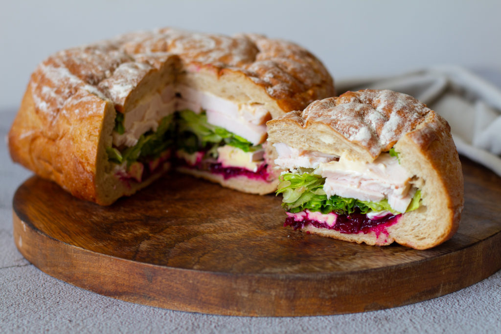 Smoked Chicken and Brie Picnic Loaf