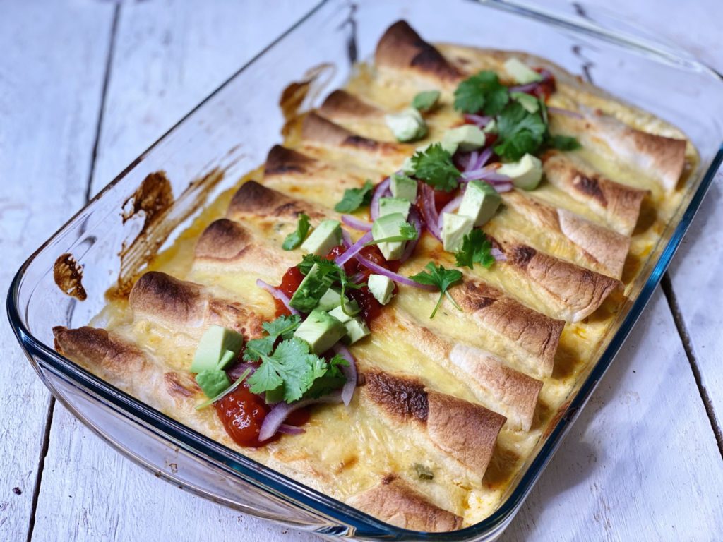 White Chicken Enchiladas