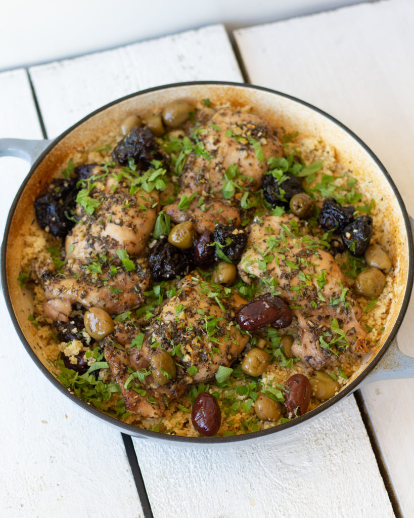 One Pot Chicken Marbella & Couscous