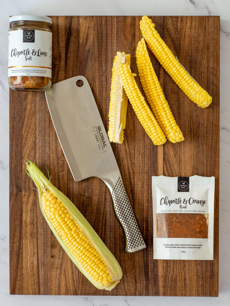 Charred Corn "Ribs"