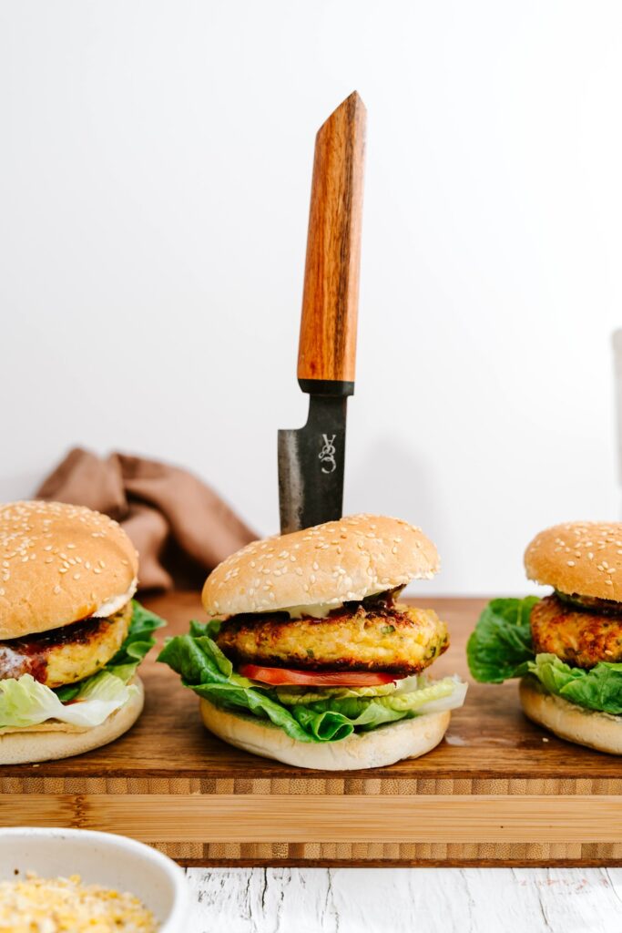 Chicken and Halloumi Burgers