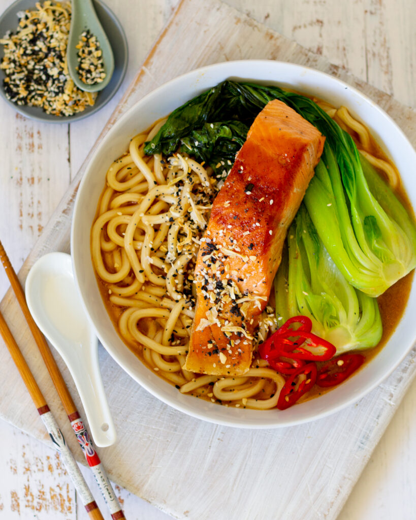Salmon and Gotcha Noodles