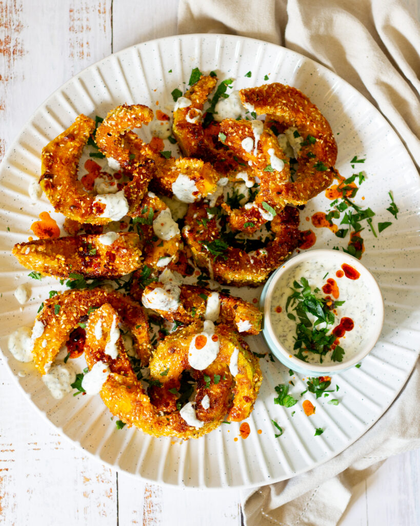 Dukkah Pumpkin with Tzatziki