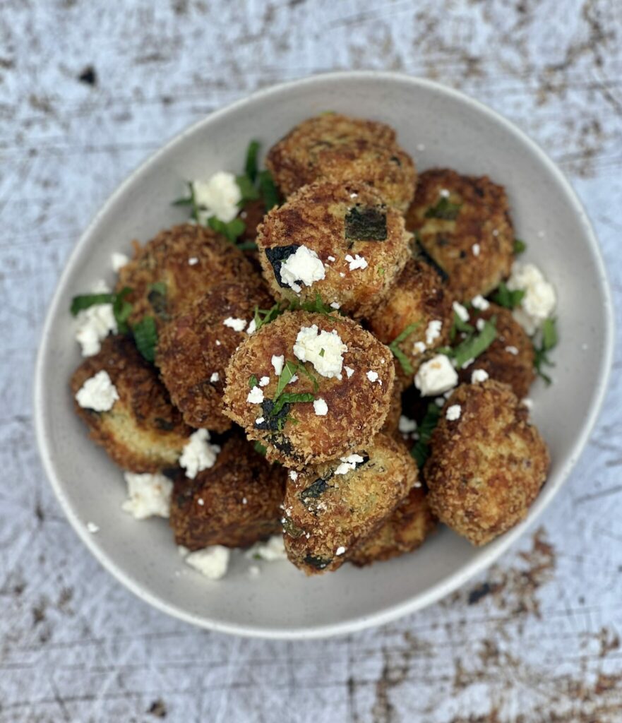 Zucchini & Halloumi Balls