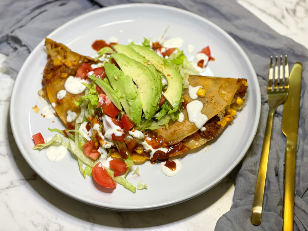 Cheesy Beef Quesadilla's