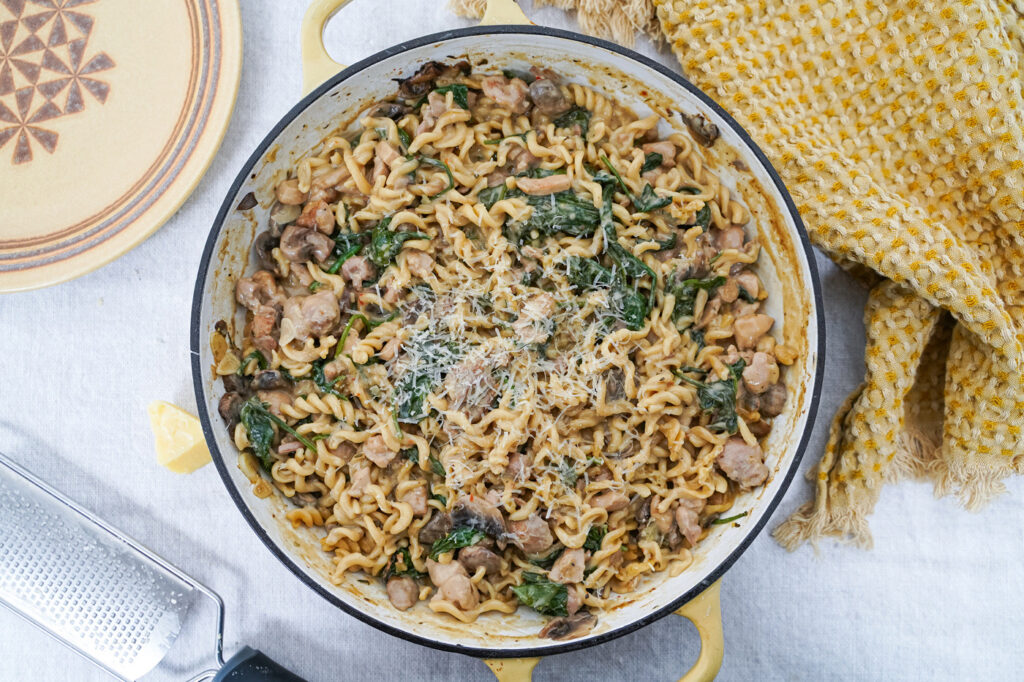 One Pot Mushroom Pasta