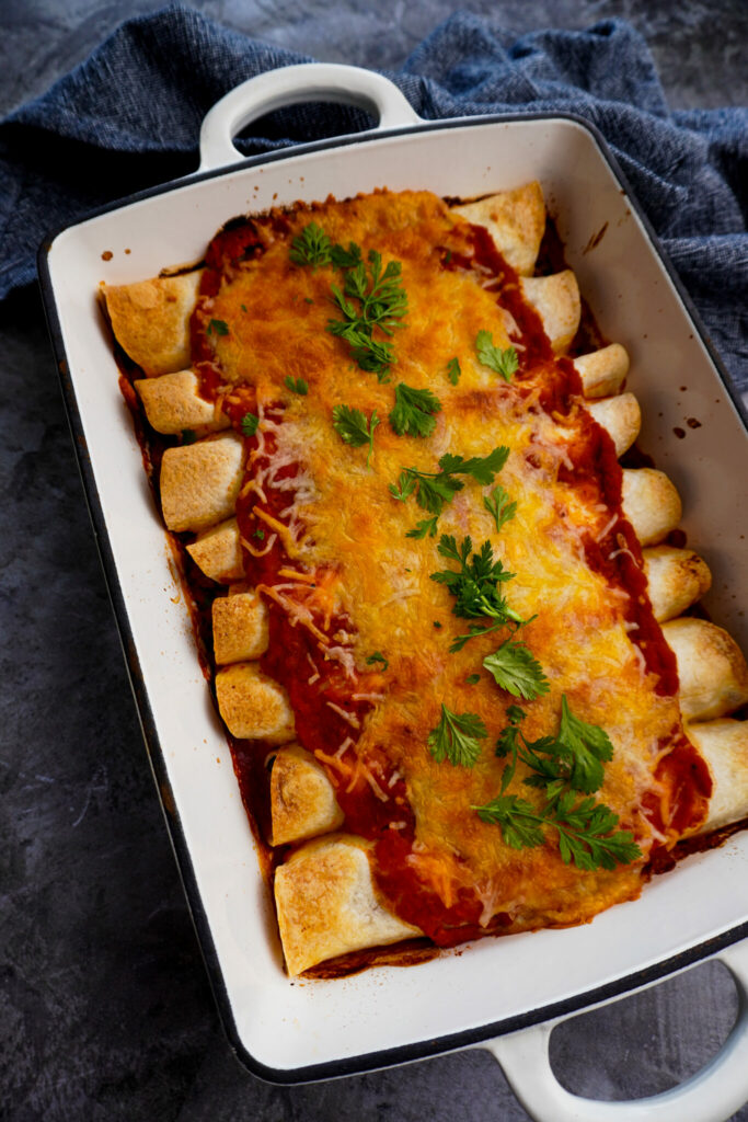 Cheesy Beef Enchiladas