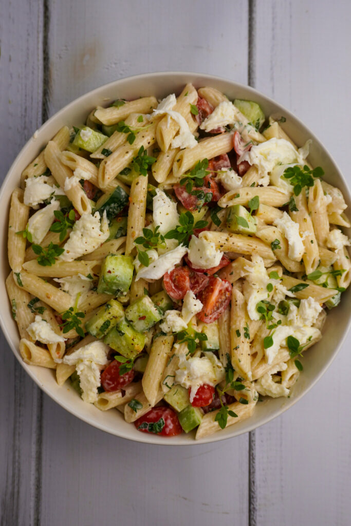 Tomato & Cucumber Pasta Salad