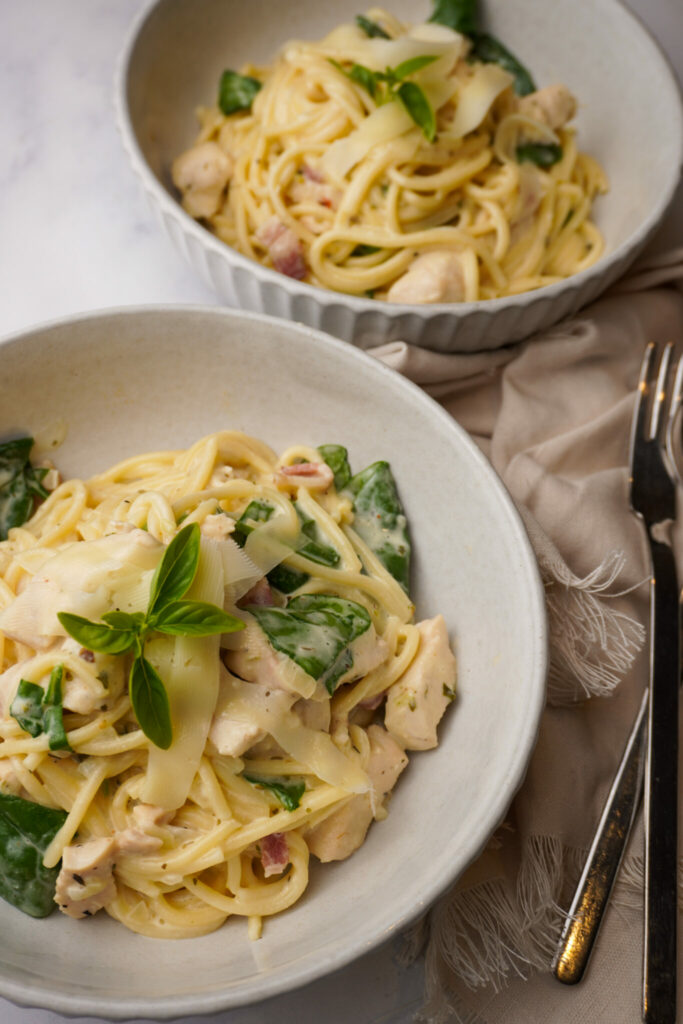 Chicken & Bacon Spaghetti