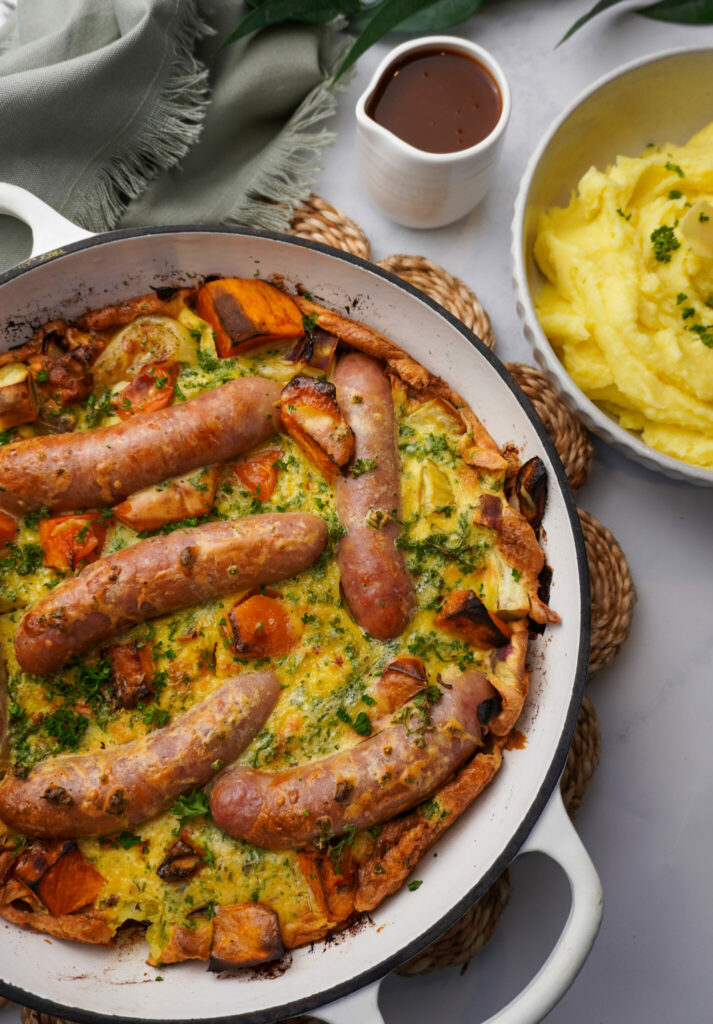 Roast Vege Toad in a Hole