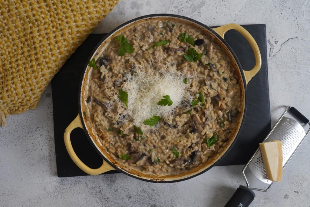One Pot Mushroom Risotto