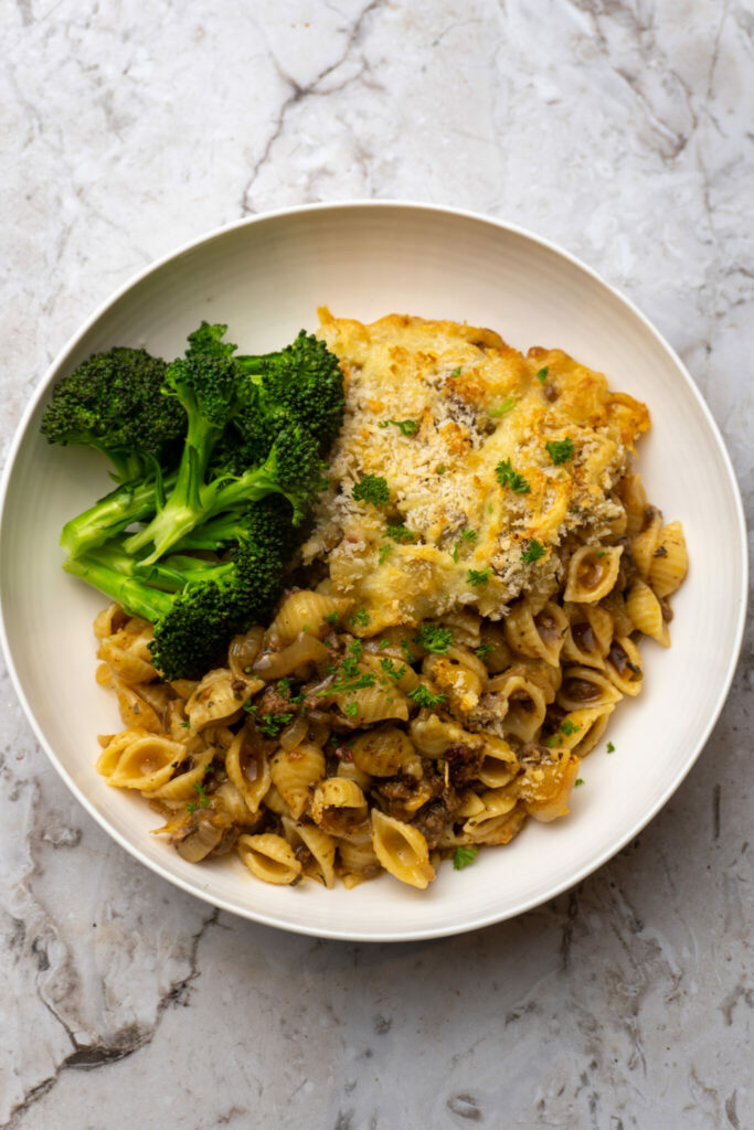 French Onion Beef Bake