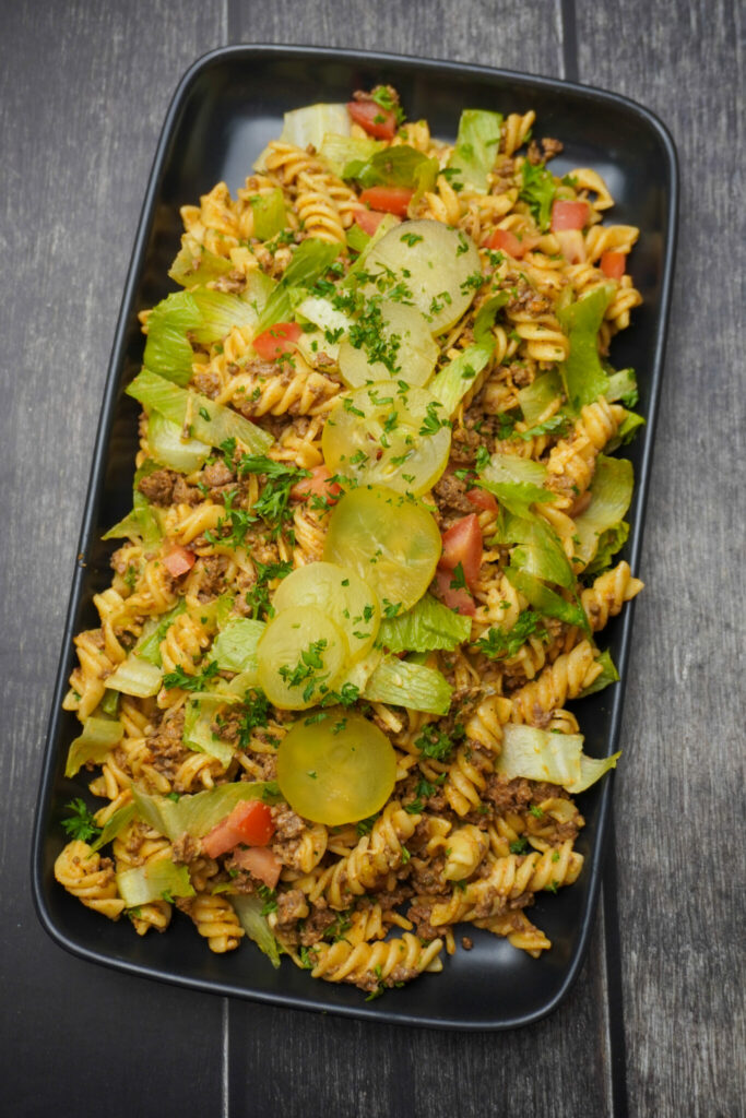 Cheeseburger Pasta Salad