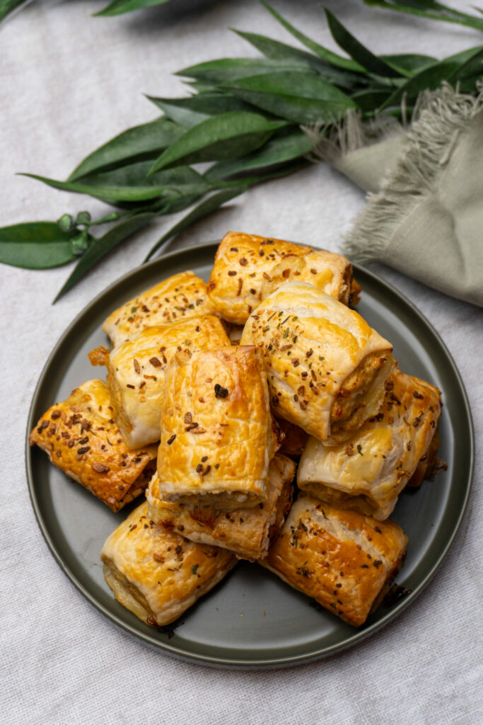 Butter Chicken Sausage Rolls