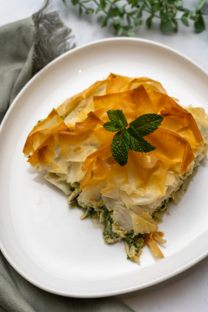 Chicken & Spinach Filo