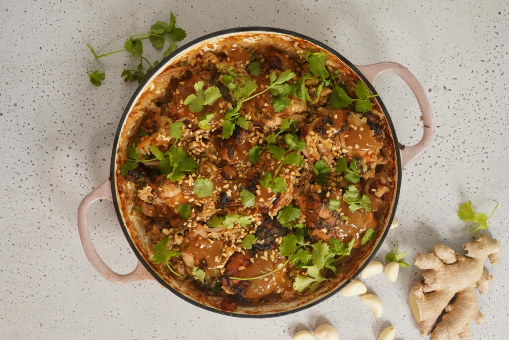 Satay Chicken and Rice