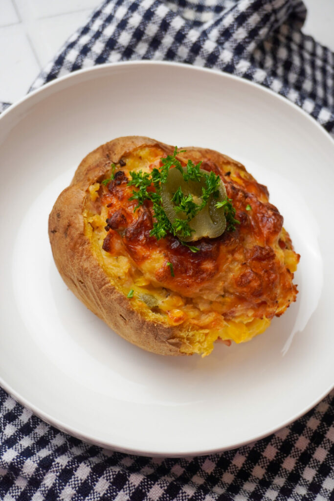 Corn, Bacon & Jalapeno Stuffed Potatoes